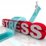 Blue Arrow Over Stress
